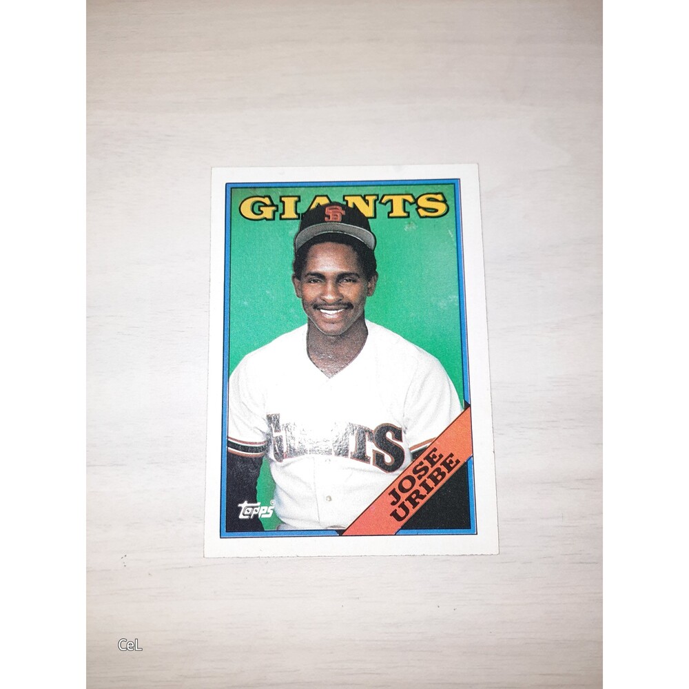 1988 Topps Jose Uribe errors card-- Dont fall for fakes. Real One